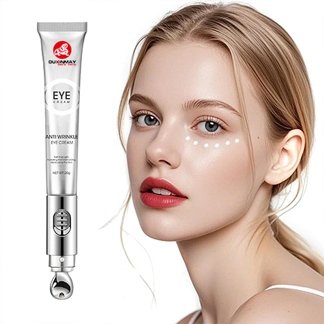 Custom Cosmetic Soft Plastic Tube with Zinc Alloy Semi Round Slant Metal Eye Cream Massage Tube