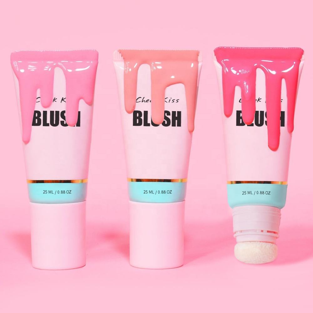 High Quality Eco-Conscious Soft Plastic Packaging Empty Cosmetic Tube with Flocking Head For Make-up