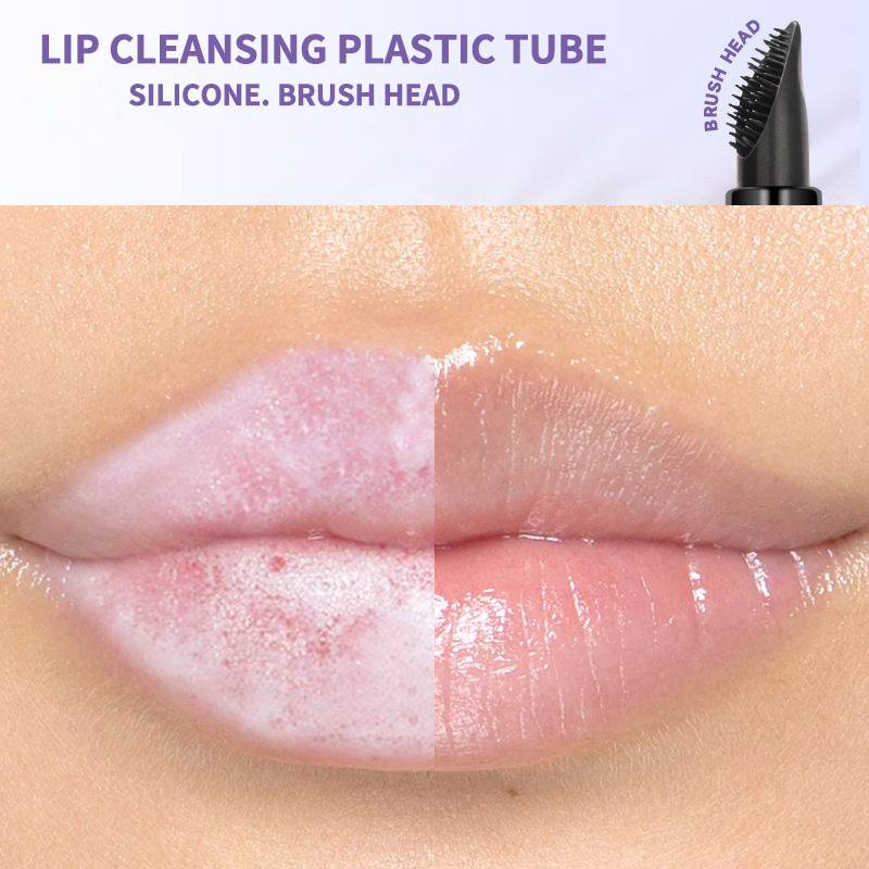 Lip Brush Tube Cosmetic Packaging Squeeze Tube with Lip Brush