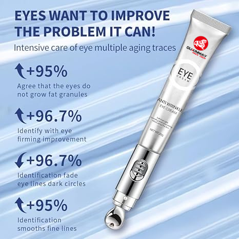 Metal Eye Cream Massage Tube Custom Cosmetic Soft Plastic Packing with Zinc Alloy Applicator