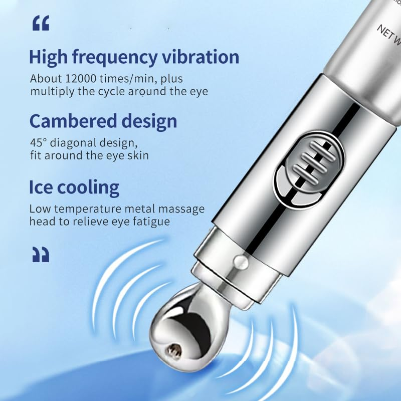 Metal Eye Cream Massage Tube Custom Cosmetic Soft Plastic Packing with Zinc Alloy Applicator