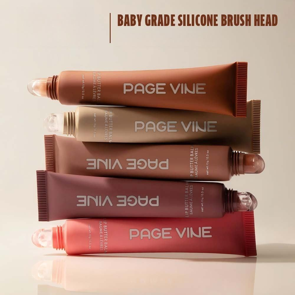 Lip Balm Tube with Silicone Applicator Private Label Empty 5ml 8ml 10ml 12ml 15ml Plastic Cosmetic Lipgloss Tube