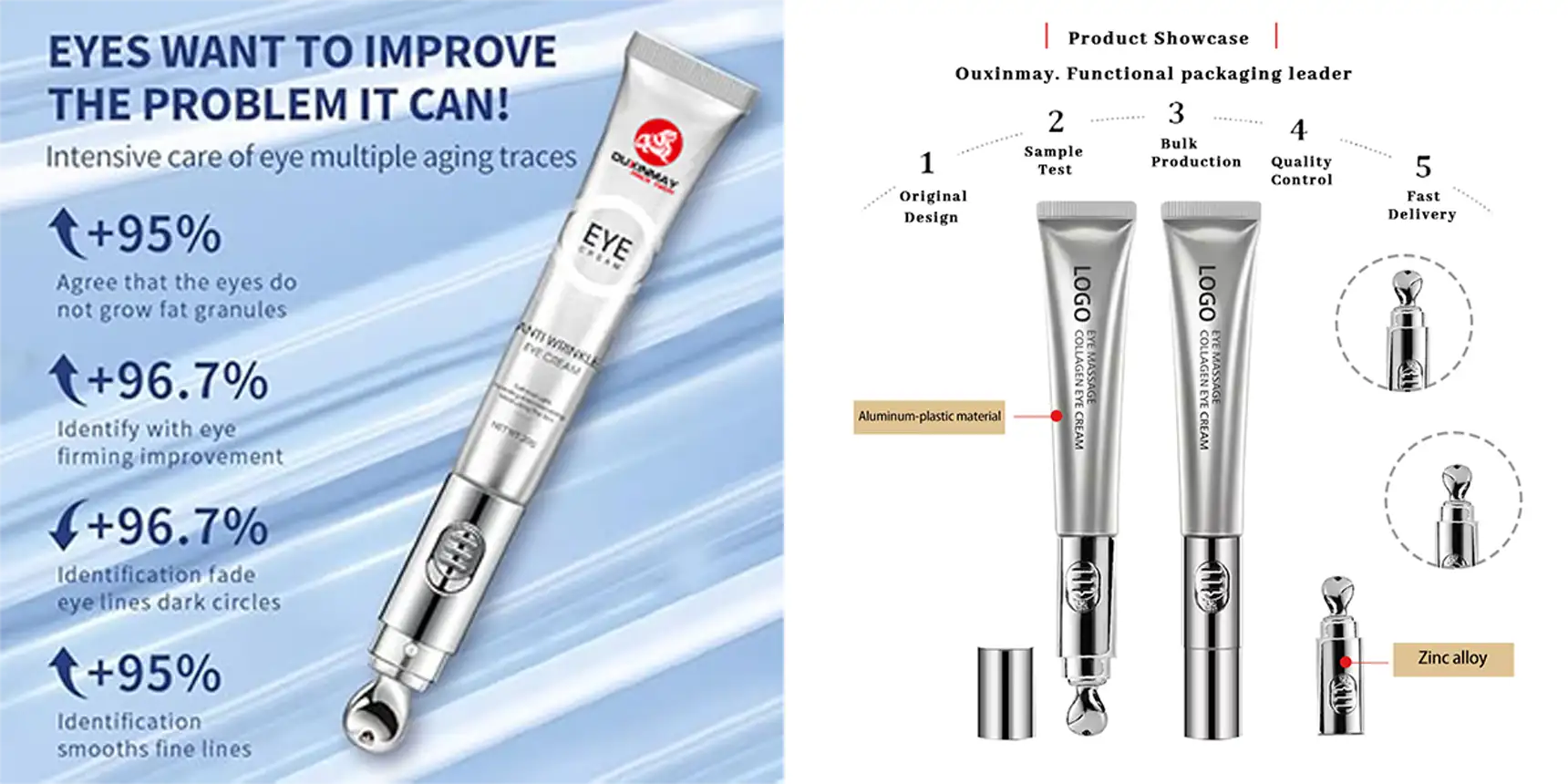 Electric eye cream massage tube