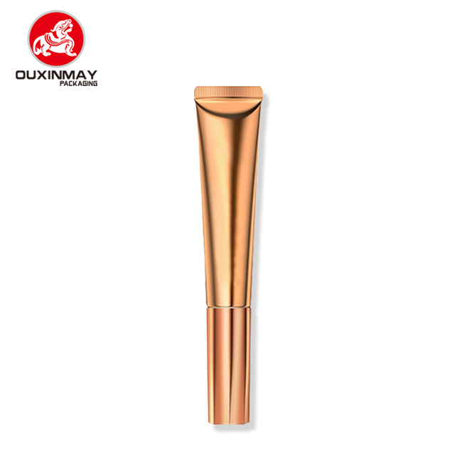 Flocked Brush Tube Cosmetic Plastic Flocked Head/Eye Shadow Squeeze Tube