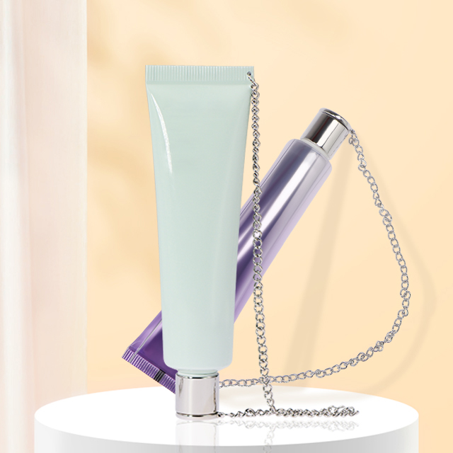 Aluminum / Aluminum-plastic Hand Cream Tube with Metal Chain