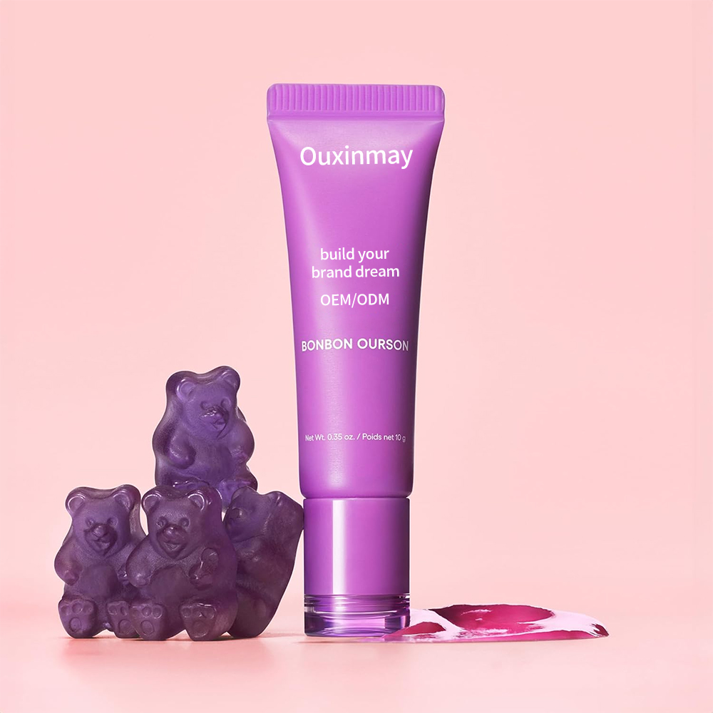 Silicone Ring Lipgloss Tube Split-Type Cosmetic Packaging Tube with Leakproof Seal Hubigh-Elasticity Squeeze Lip Gloss Tubes