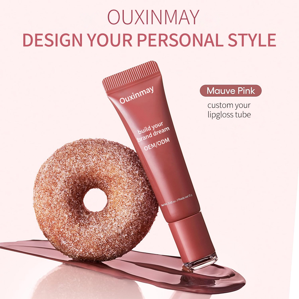 Silicone Ring Lipsgloss Tube Cosmetic Soft Plastic Tube with Leak-Proof Seal High-Elasticity Packaging for Lip Gloss