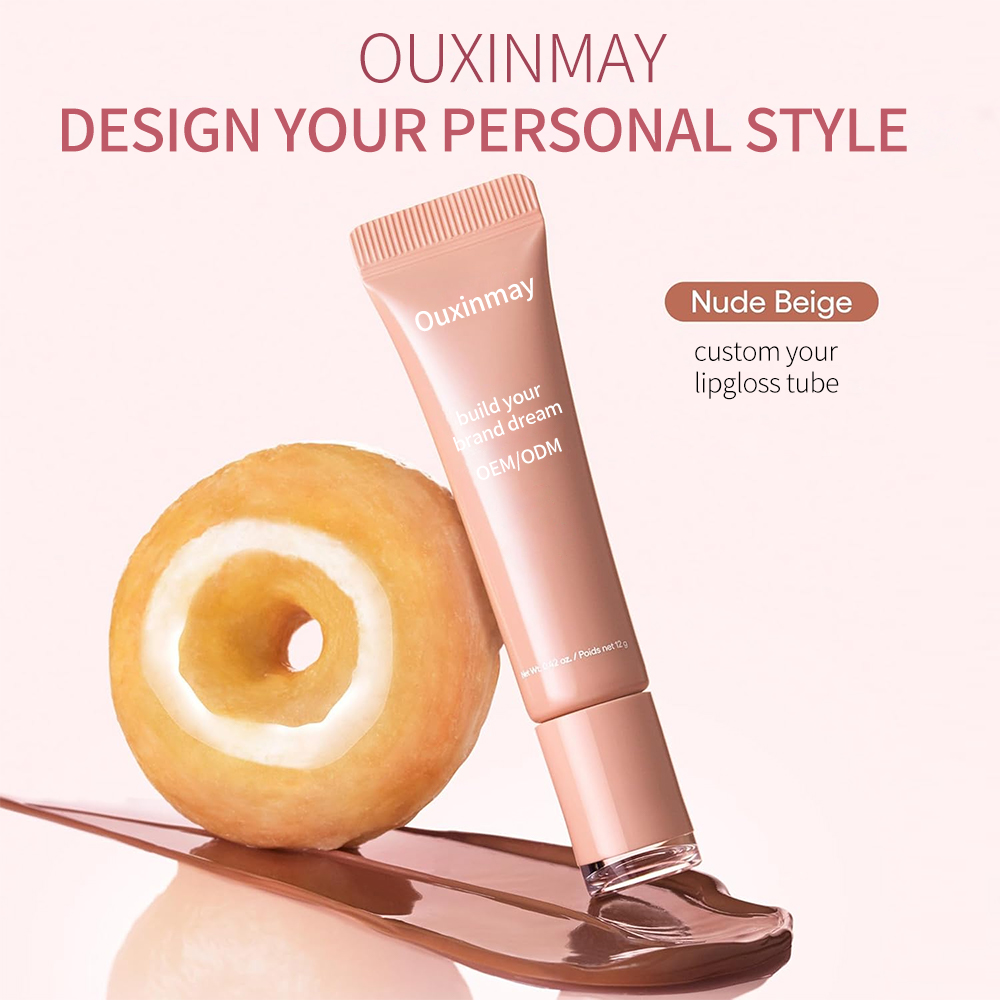 Silicone Ring Lipsgloss Tube Cosmetic Soft Plastic Tube with Leak-Proof Seal High-Elasticity Packaging for Lip Gloss