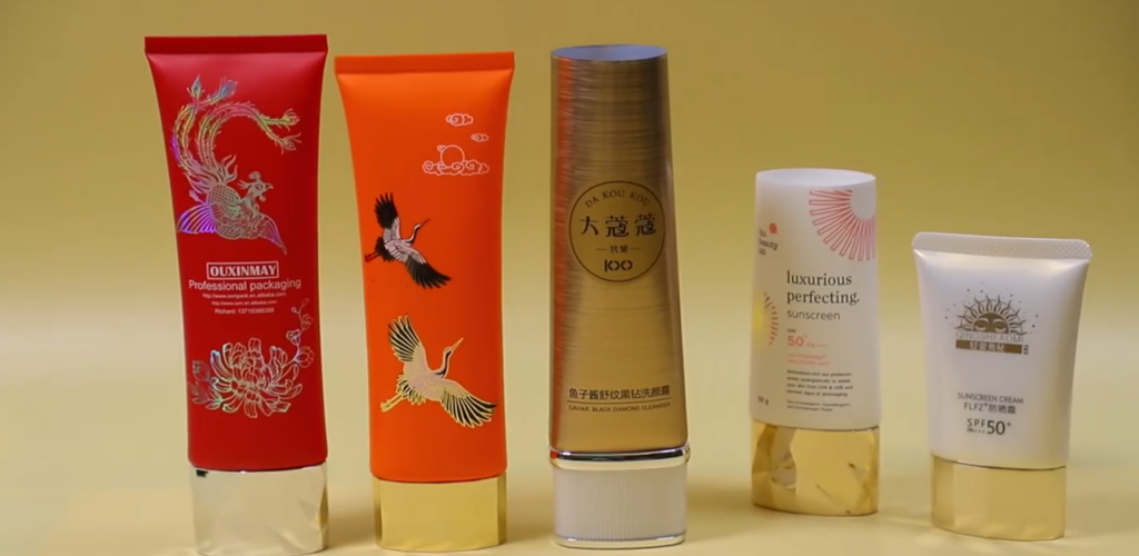 sunscreen cream tube