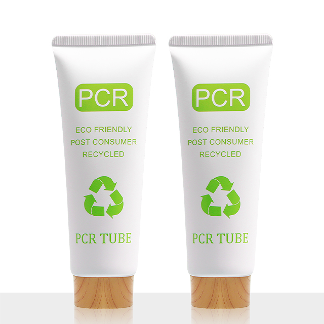 Eco-Friendly PCR Tube Recyclable Bio Facial Cleanser Squeeze Tube