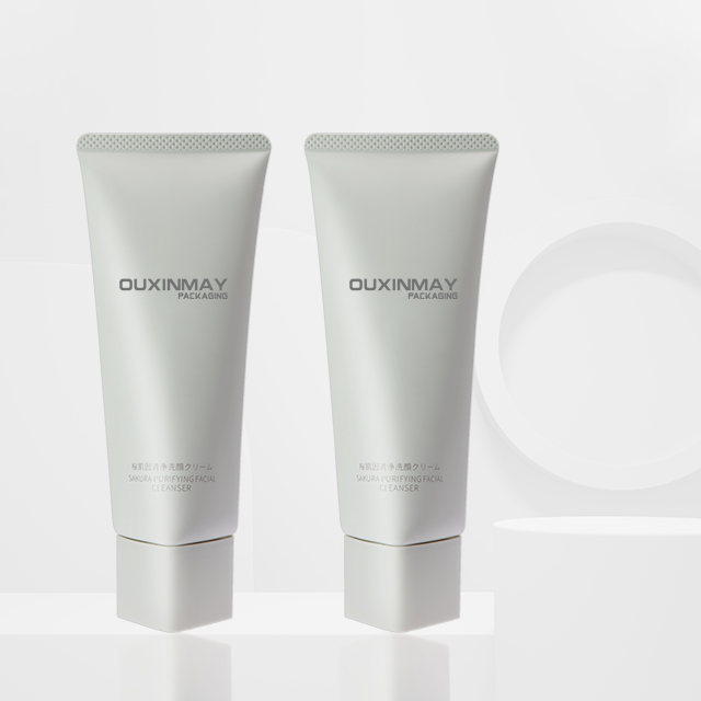 Eco-Friendly PCR Recyclable Bio Facial Cleanser Squeeze Tube