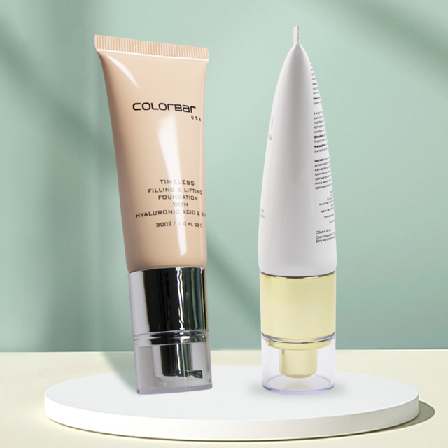 Airless Pump Tube Squeeze Sunscreen/BB Cream Tube Package