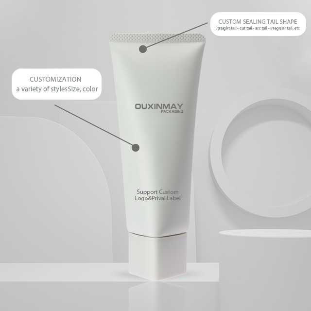 Eco-Friendly PCR Recyclable Bio Facial Cleanser Squeeze Tube