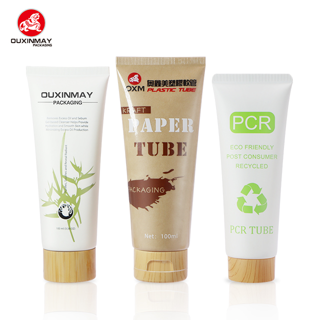 Eco-Friendly PCR Tube Recyclable Bio Facial Cleanser Squeeze Tube