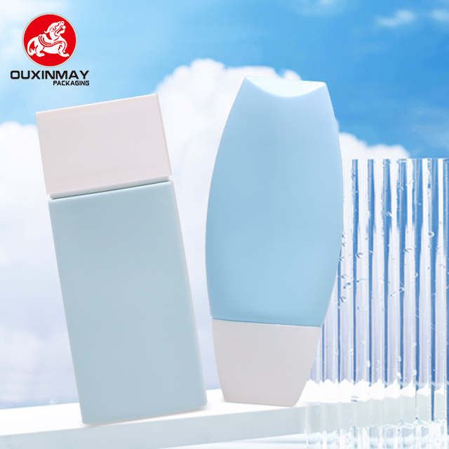 Portable Oval Sunscreen/BB Cream Plastic Bottle  with Pointed Tip