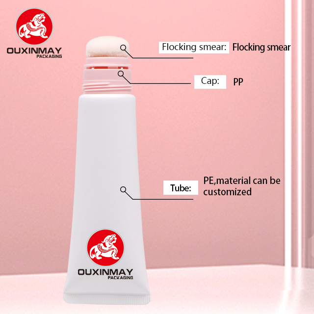 2026 Flocked Head Cosmetic Plastic Squeeze Tube Packaging