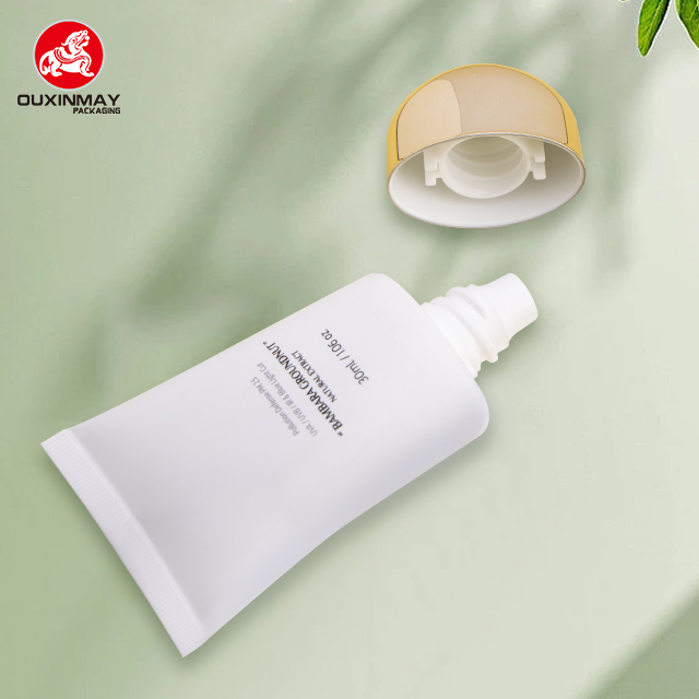 Oval Sunscreen Tube with Electroplated Metal Cap