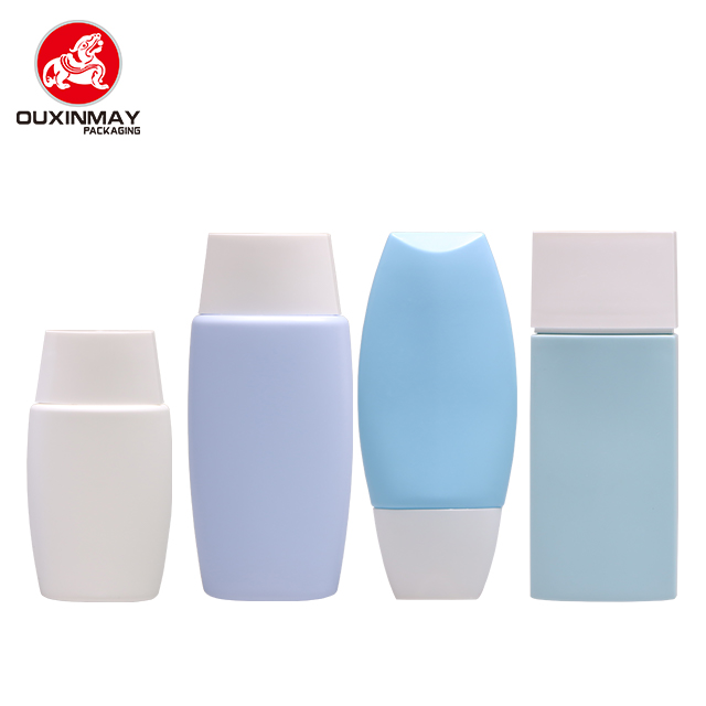 Portable Oval Sunscreen/BB Cream Plastic Bottle  with Pointed Tip
