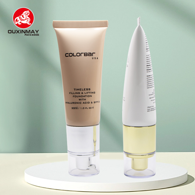 Airless Pump Tube Squeeze Sunscreen/BB Cream Tube Package