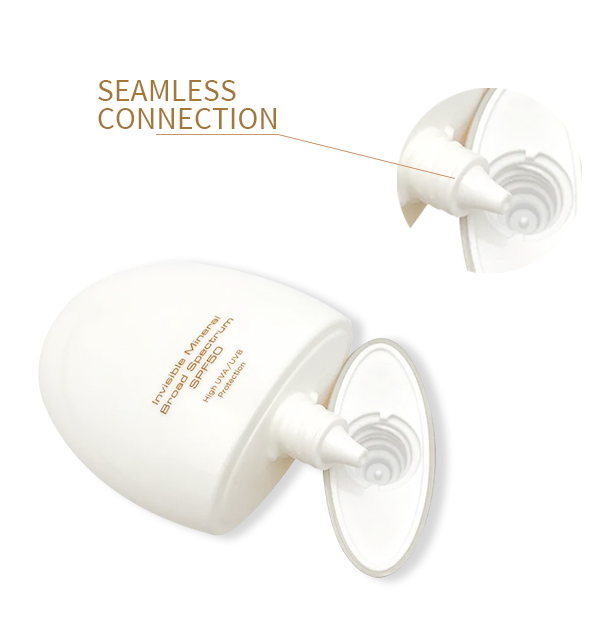 Egg shaped sunscreen bottle