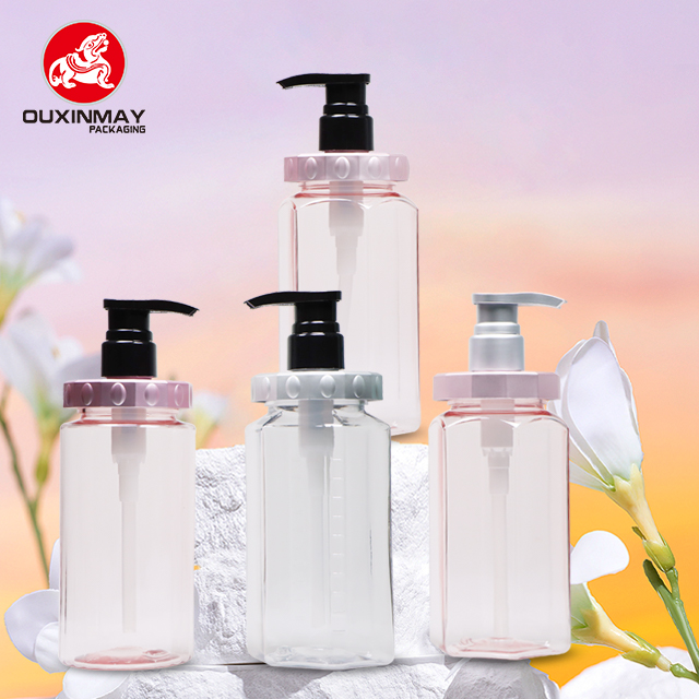 High-quality PETG Transparent Plastic Pump Hand-sanitizer Bottle