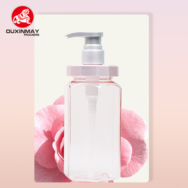 High-quality PETG Transparent Plastic Pump Hand-sanitizer Bottle