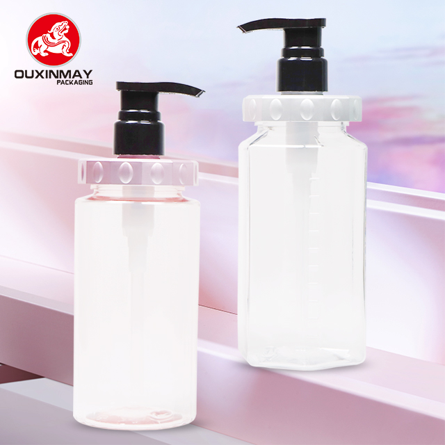 High-quality PETG Transparent Plastic Pump Hand-sanitizer Bottle