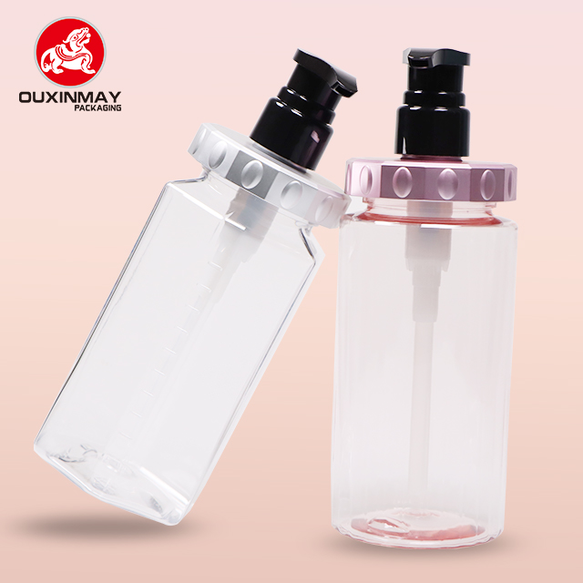 High-quality PETG Transparent Plastic Pump Hand-sanitizer Bottle