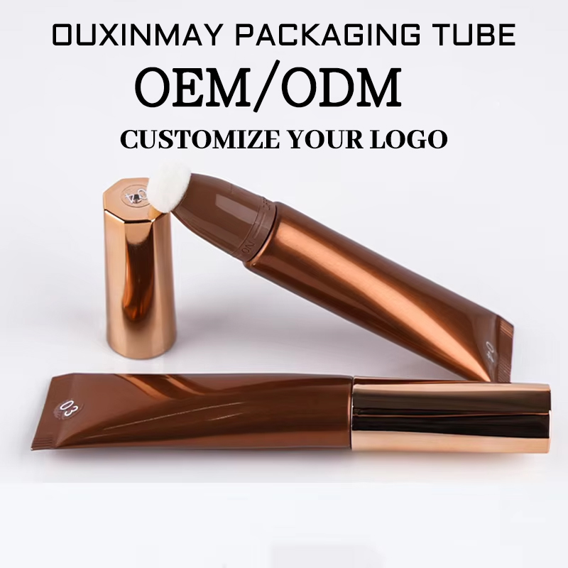 Flocked Head Tube Cosmetic Plastic Contour/Eyeshadow/Tube