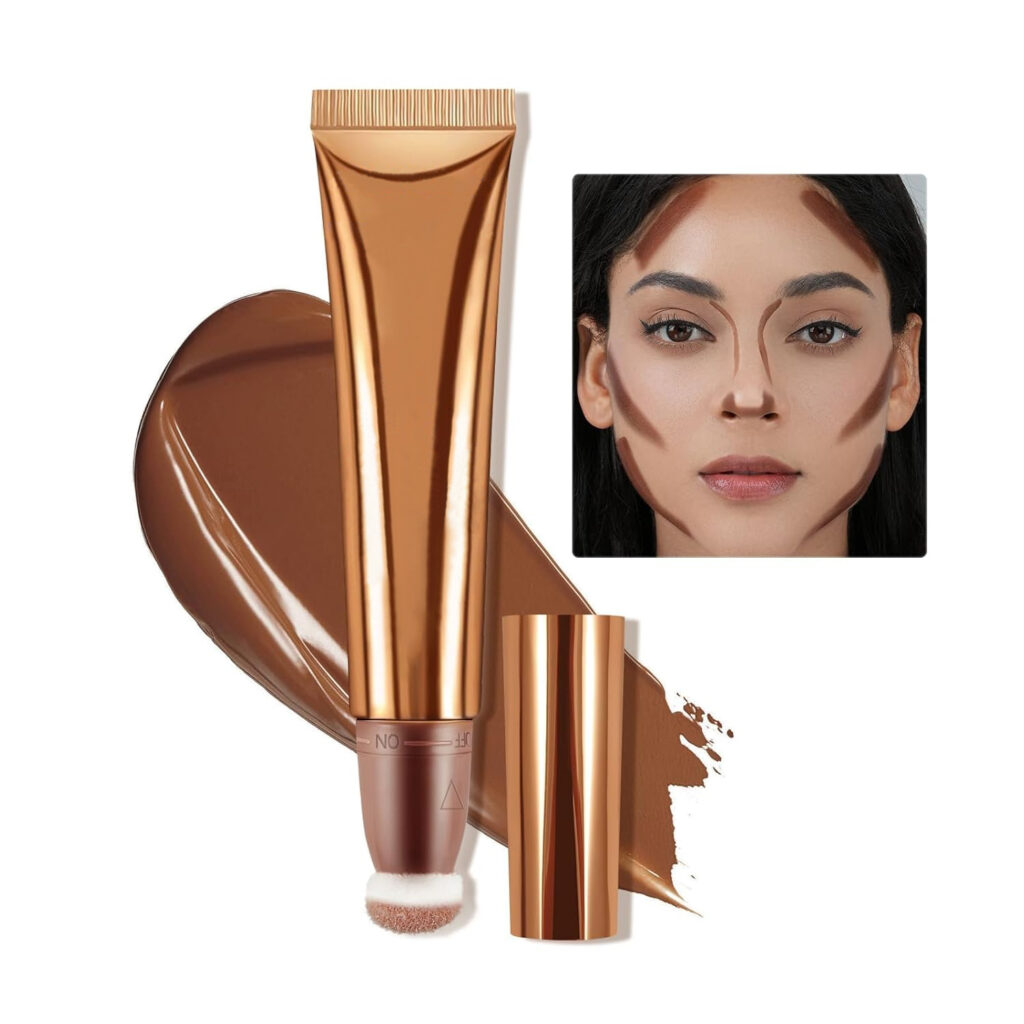 Flocked head blush tube