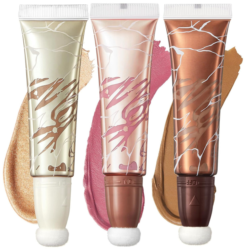 Flocked head blush tube