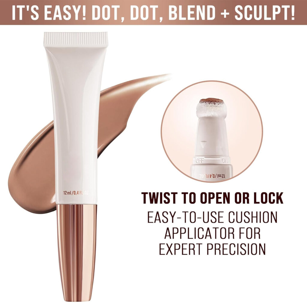 Flocked head blush tube