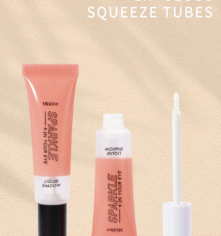  Lipgloss Tube with Flocked Brush
