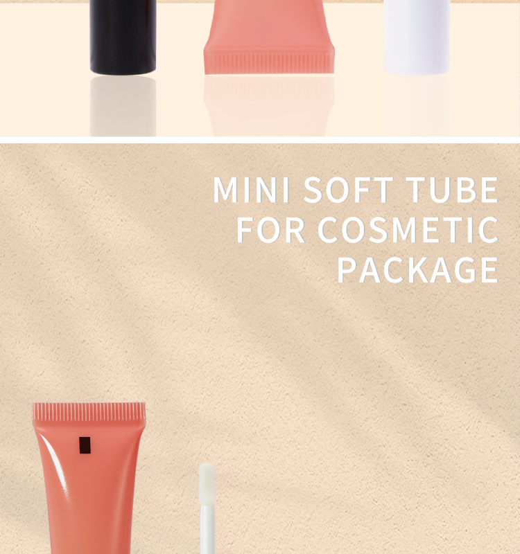  Lipgloss Tube with Flocked Brush