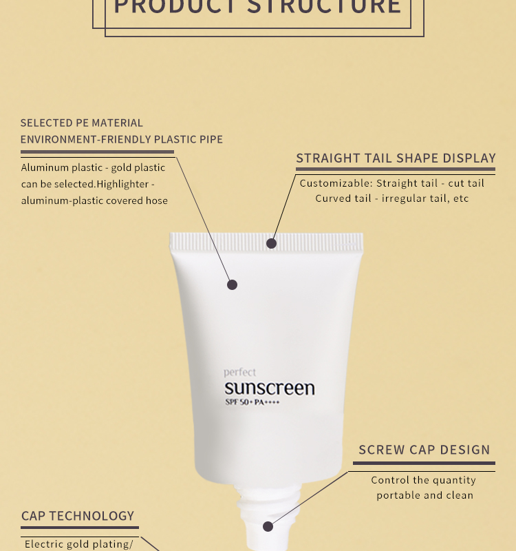 oval sunscreen tube