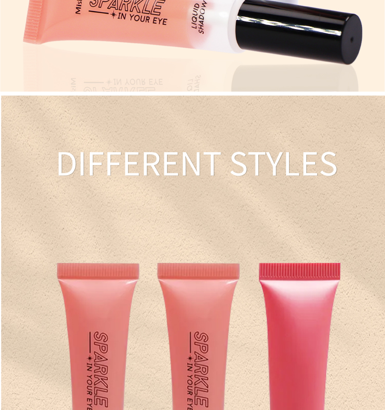  Lipgloss Tube with Flocked Brush