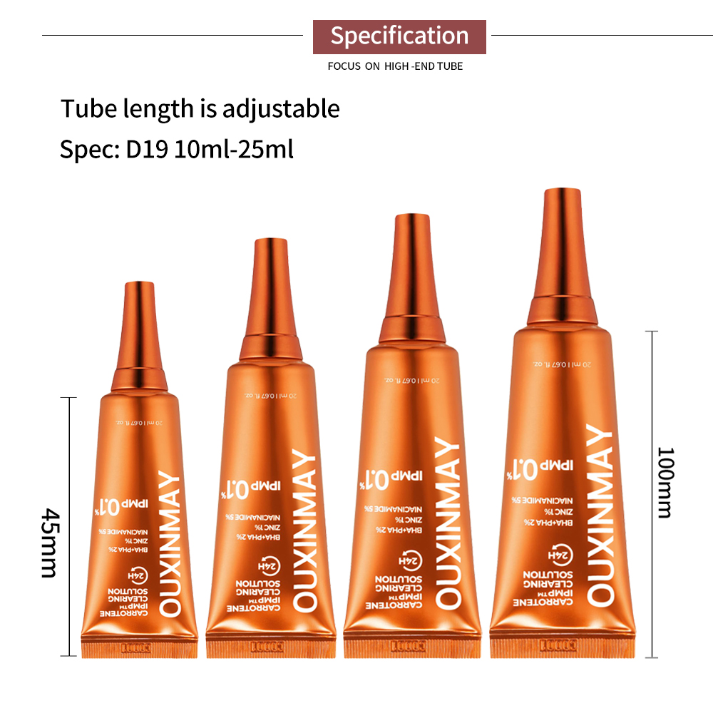 Long Noozle Tube Cosmetic Packaging Eye-care Essence ABL Squeeze Tube