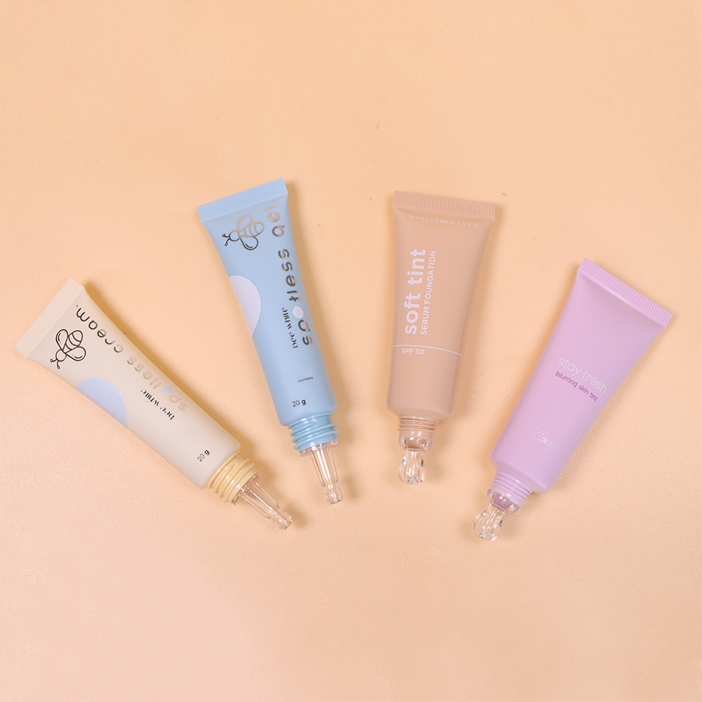 Dropper Tube Clear PETG Dropper PE Cosmetic Plastic Eyecream Tube