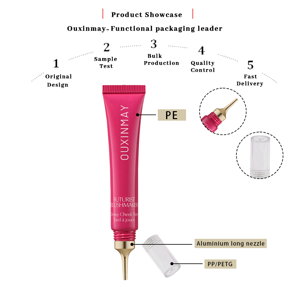 Long Needle Tip Tube Aluminum Sharp Nozzle  Cosmetic Plastic Squeeze PE Tube
