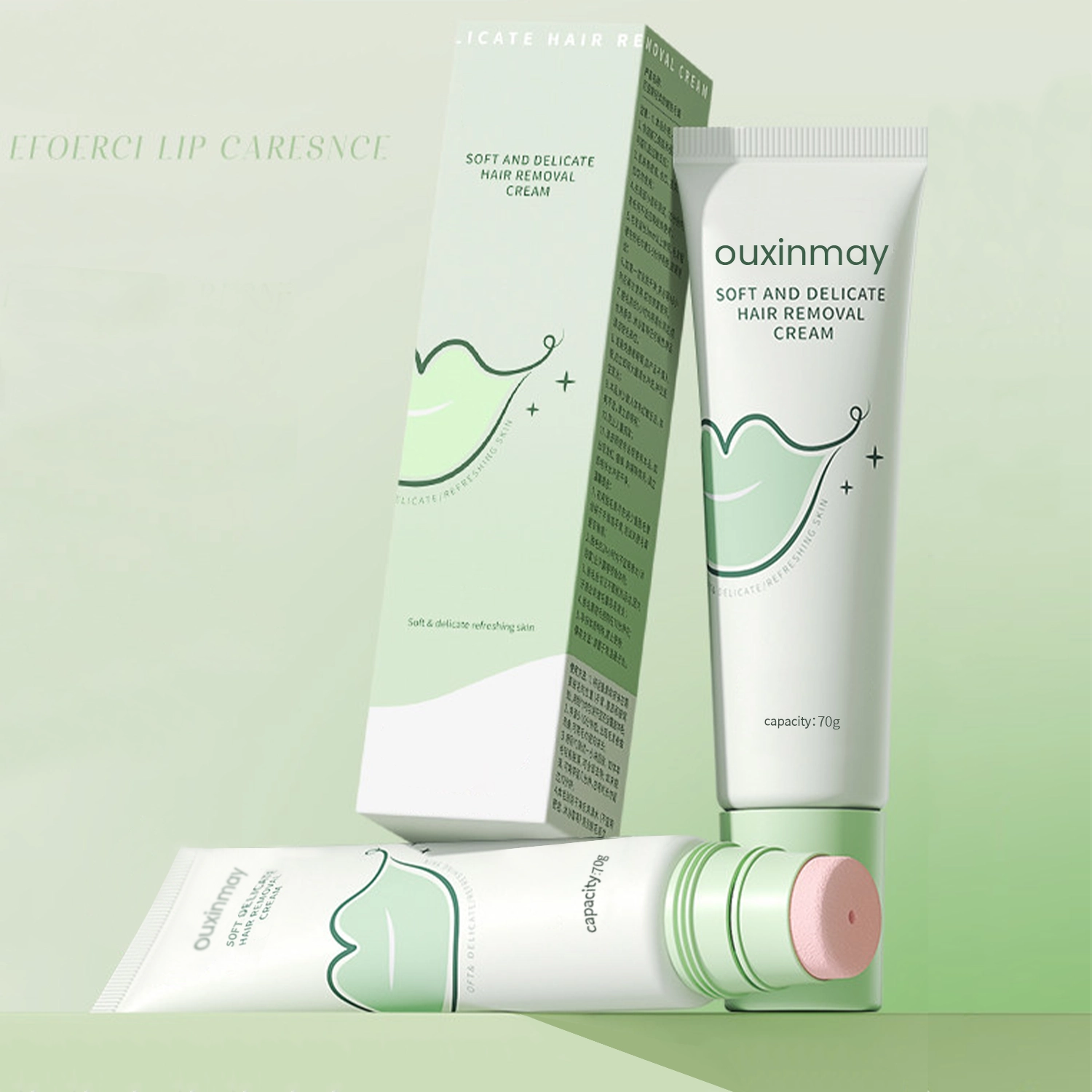 Sponge Cosmetic Tube PE Squeeze Packaging for Blush & Liquid Foundation