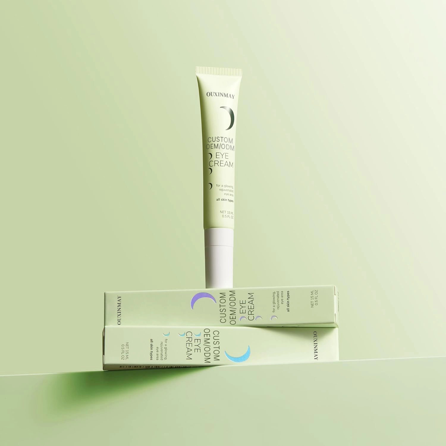D19 15ml Lip Balm Squeeze Tube Custom Private Label Metal Message Lip Gloss Eye Cream Tube with Zinc Alloy Applicator