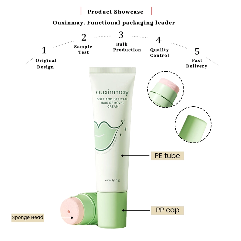 Sponge Cosmetic Tube PE Squeeze Packaging for Blush & Liquid Foundation