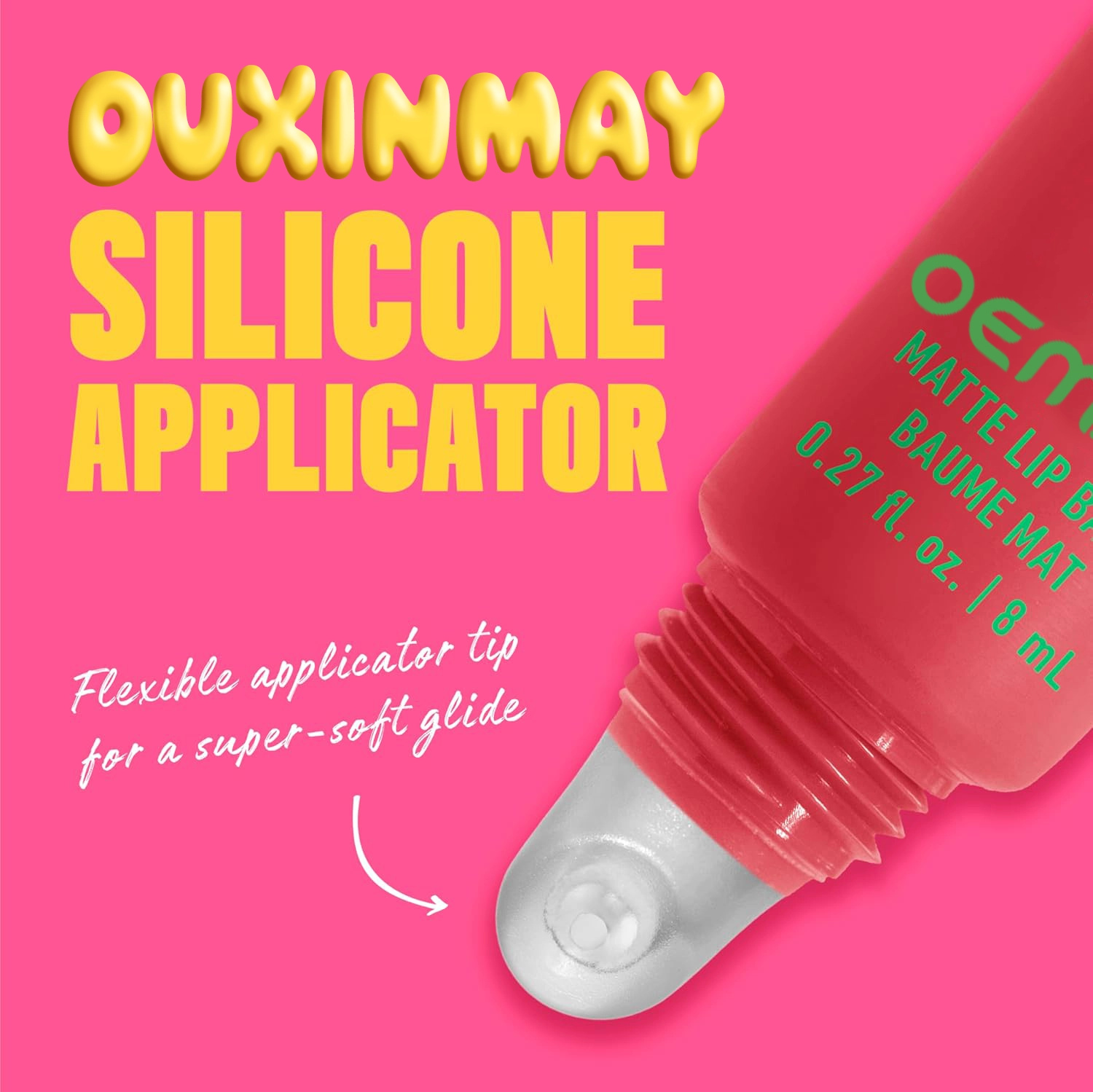 D16 Silicone Lipgloss Tube | Custom Squeeze Cosmetic Packaging Tube OEM ODM