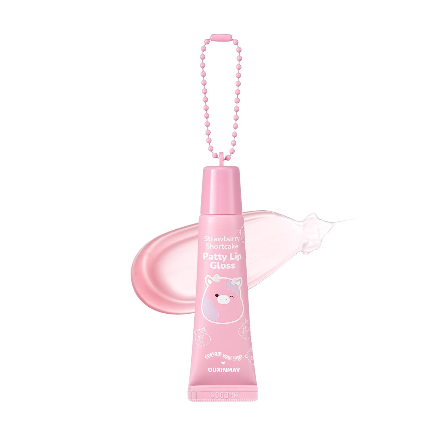 Keychain Lipgloss Tube with Chain – Full Range of Keychain Cosmetic Tube Designs