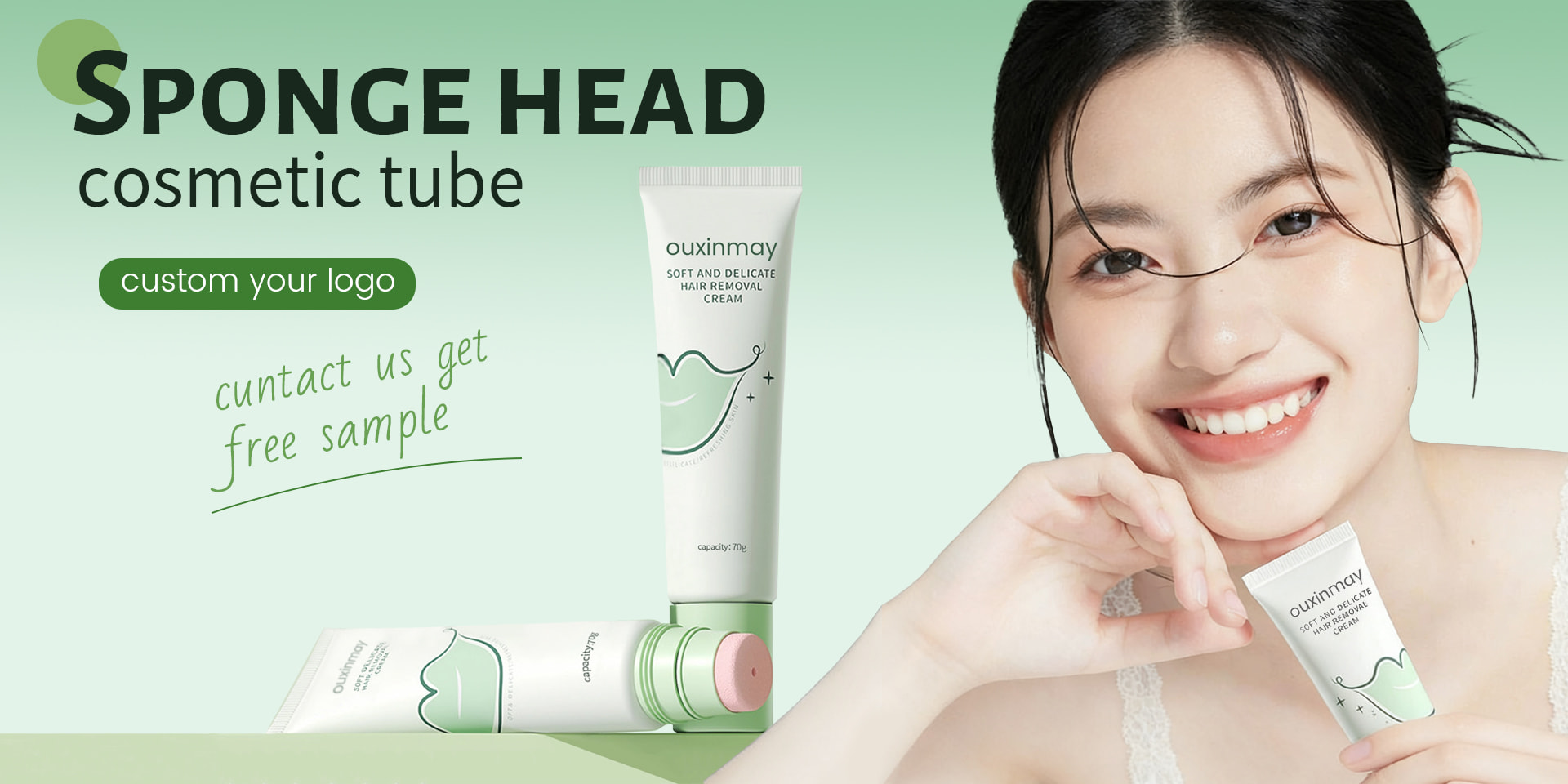 Sponge Cosmetic Tube
