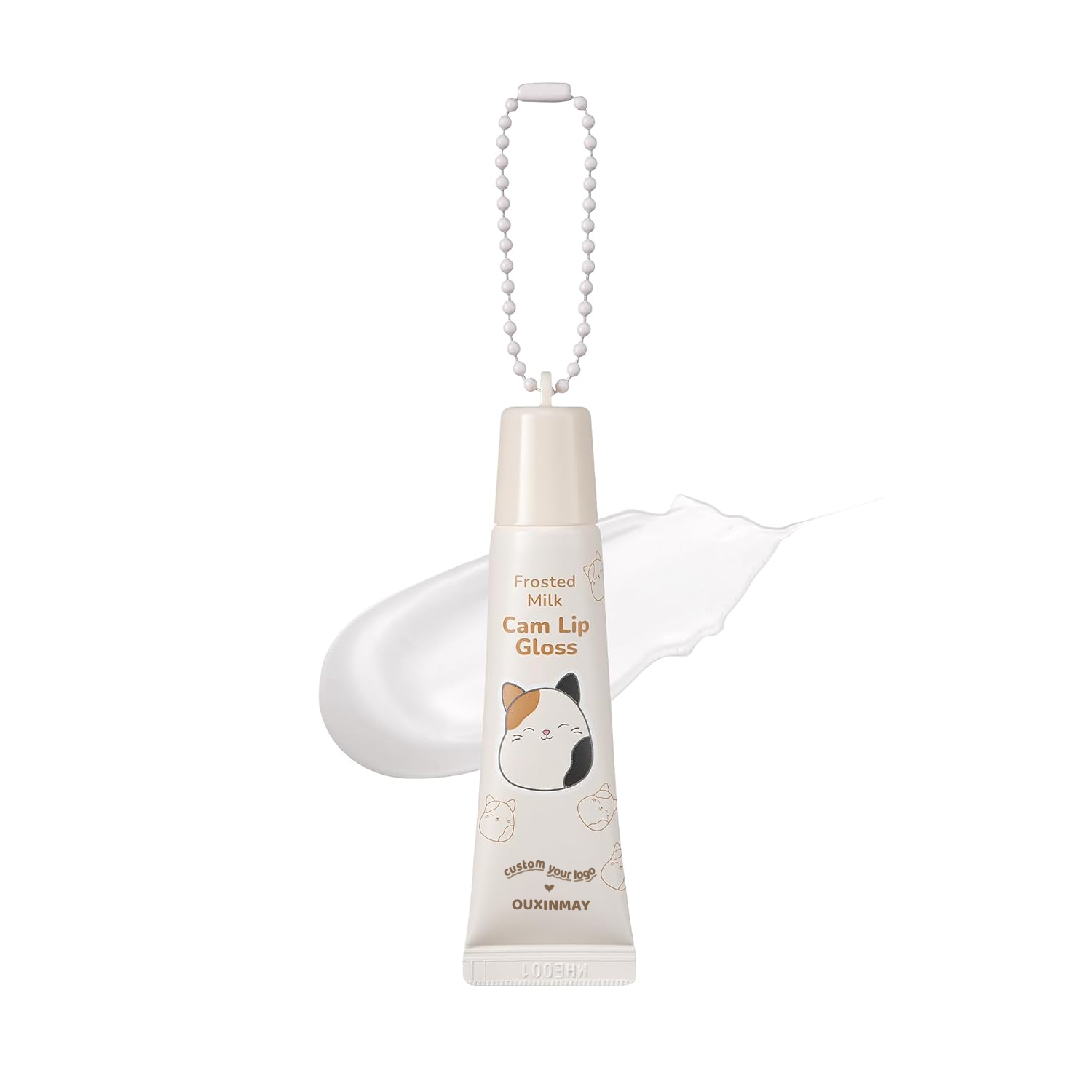 Keychain Lipgloss Tube with Chain – Full Range of Keychain Cosmetic Tube Designs