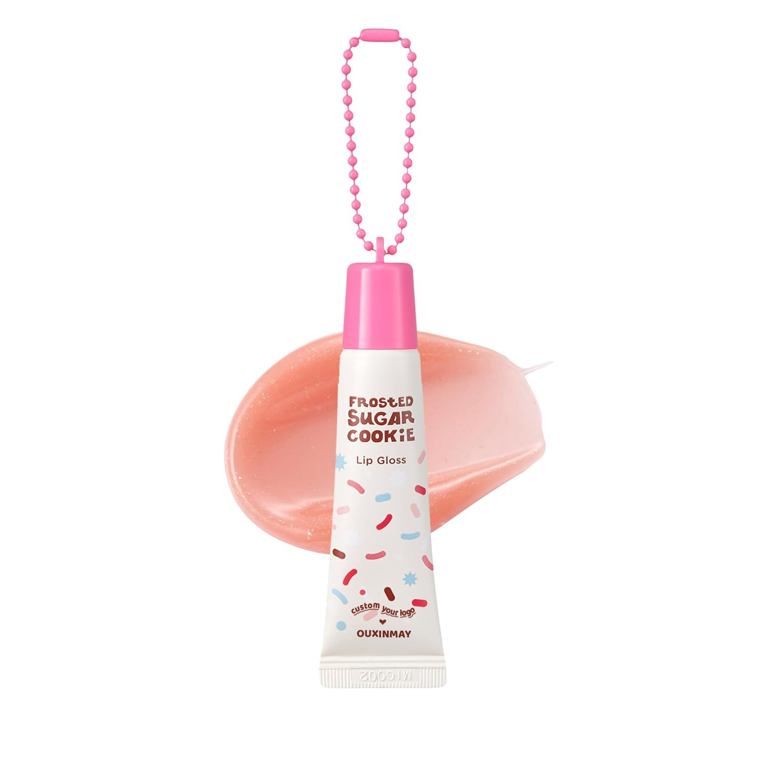 Keychain Lipgloss Tube with Chain – Full Range of Keychain Cosmetic Tube Designs