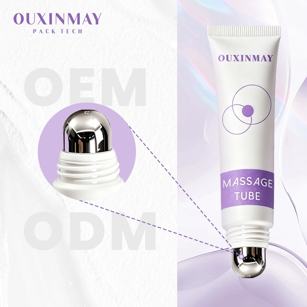 Customized 25ml Zinc Alloy Applicator Tube Eye Cream Massage Tube ABL Cosmetic Tube