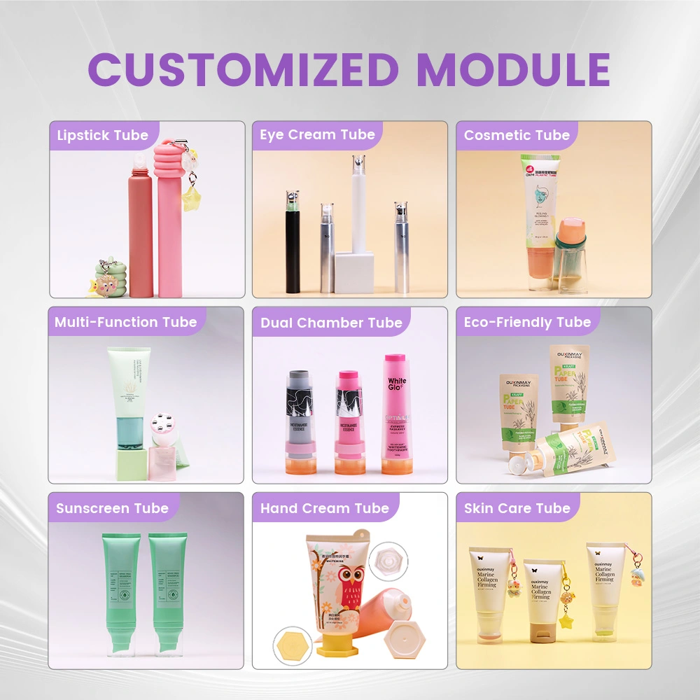 Customized 25ml Zinc Alloy Applicator Tube Eye Cream Massage Tube ABL Cosmetic Tube