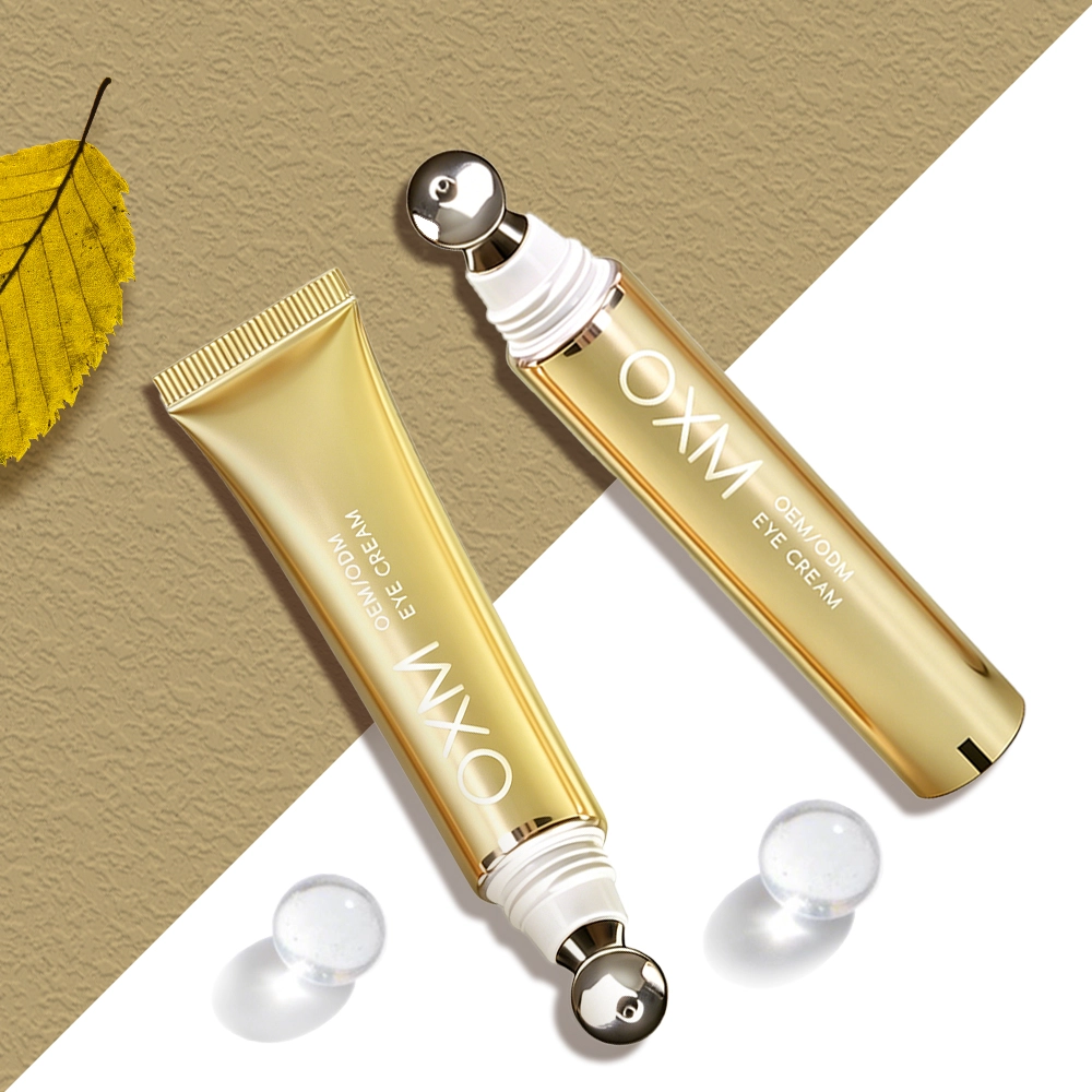 Custom Gold ABL Cosmetic Tubes D19mm 10-25ml Metal Applicator Empty Eye Cream Serum Plastic Tube